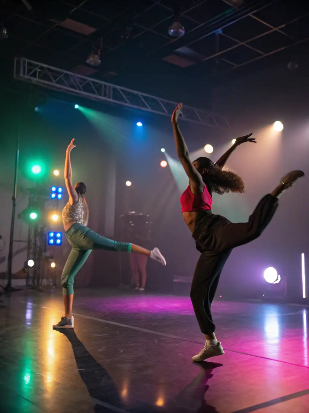 A captivating image of a multidisciplinary dance project incorporating visual arts and music, demonstrating Melting Hope's innovative approach to artistic expression.